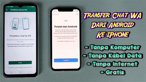 Cara Transfer Wa Android Ke Iphone